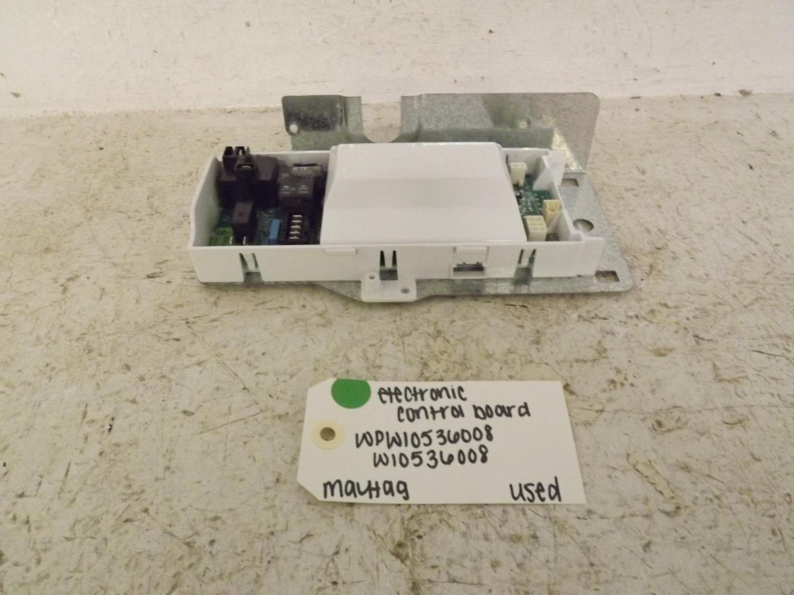 Maytag Dryer WPW10536008 W10536008 Electronic Control Board Used Maytag Dryer WPW10536008 W10536008 Electronic Control Board Used